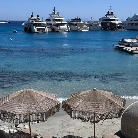 شقة Beachfront Mykonos أورنوس